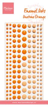 Marianne Design - Klebeperlen "Duotone Orange" Enamel Dots