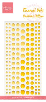 Marianne Design - Klebeperlen "Duotone Yellow" Enamel Dots