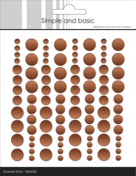 Simple and Basic - Adhesive Enamel Dots "Metallic Antique Gold Matte"