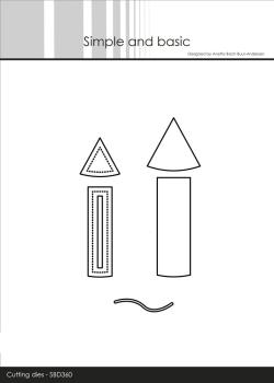 Simple and Basic - Stanzschablone 2,9x11,5 cm "New Years Rocket" Dies