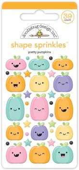 Doodlebug Design - Epoxy Sticker "Pretty Pumpkins" Shape Sprinkles