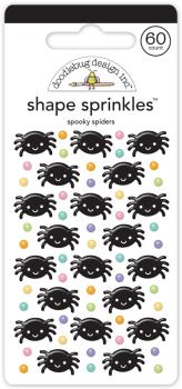 Doodlebug Design - Epoxy Sticker "Spooky Spiders" Shape Sprinkles