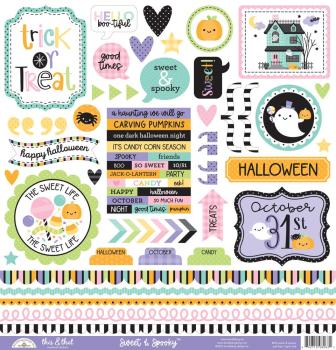 Doodlebug Design - Aufkleber "Sweet & Spooky" Sticker This & That