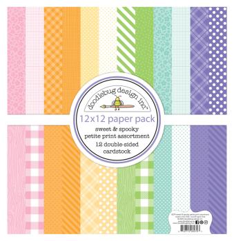 Doodlebug Design - Designpapier  "Sweet & Spooky " Paper Pack 12x12 Inch - 12 Bogen