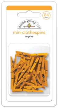 Doodlebug Design - Wäscheklammern "Tangerine" Mini Clothespins 