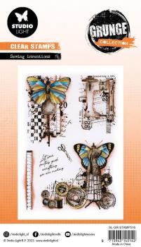 Studio Light - Stempelset "Sewing Inventions" Clear Stamps Grunge Collection