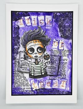 IndigoBlu - Gummistempel "Spooky Boy" A6 Rubber Stamp