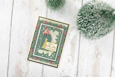 Crafters Companion - Stanzschablone "The Holly & The Ivy" Dies