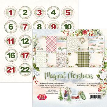 Craft & You Design - Designpapier "Magical Christmas" Paper Pad 12x12 Inch - 12 Bogen