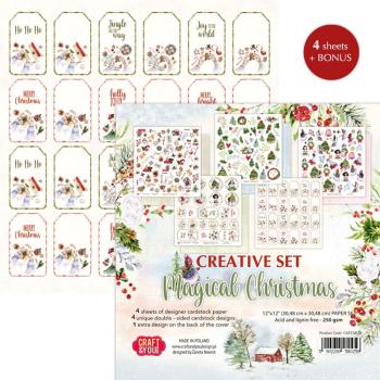 Craft & You Design - Designpapier "Magical Christmas" Paper Pad 12x12 Inch - 4 Bogen