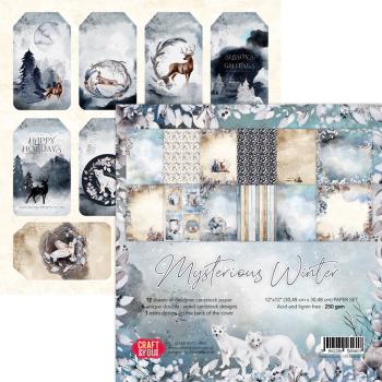 Craft & You Design - Designpapier "Mysterious Winter" Paper Pad 12x12 Inch - 12 Bogen