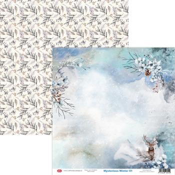 Craft & You Design - Designpapier "Mysterious Winter" Paper Pad 12x12 Inch - 12 Bogen