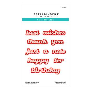 Spellbinders - Stanzschablone "Popular Sentiments" Dies