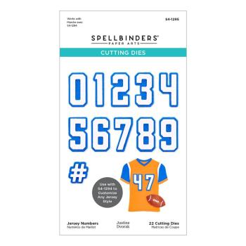 Spellbinders - Stanzschablone "Jersey Numbers" Dies