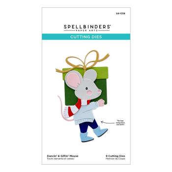 Spellbinders - Stanzschablone "Dancin' & Giftin' Mouse" Dies