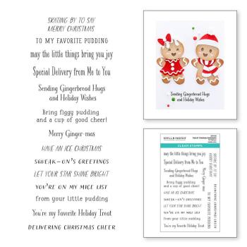 Spellbinders - Stempelset "Dancin' Christmas Sentiments" Clear Stamps