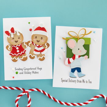 Spellbinders - Stempelset "Dancin' Christmas Sentiments" Clear Stamps