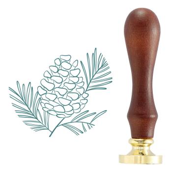 Spellbinders - Wachssiegel Stempel "Pine Cone Spray" Waxs Seal Stamp