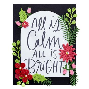 Spellbinders - Buchdrucktechnik "All Is Calm" Press Plate