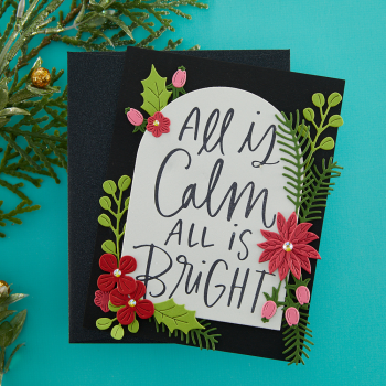 Spellbinders - Buchdrucktechnik "All Is Calm" Press Plate