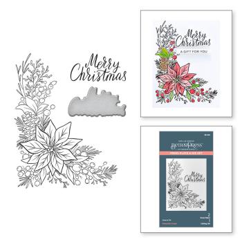 Spellbinders - Press Plate & Dies "Poinsettia Corner"