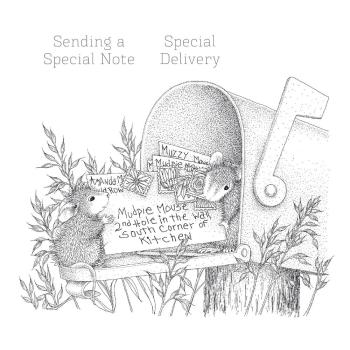 Spellbinders - Gummistempel Set "Mouse Mail" Cling Stamp