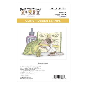 Spellbinders - Gummistempel Set "Froggy Throat" Cling Stamp