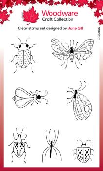 Woodware - Stempelset "Bug Doodles" Clear Stamps Design by Jane Gill