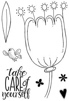 Woodware - Stempelset "Take Care" Clear Stamps Design by Jane Gill