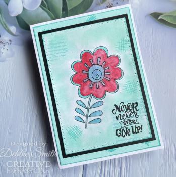 Woodware - Stempelset "Never Give Up" Clear Stamps Design by Jane Gill