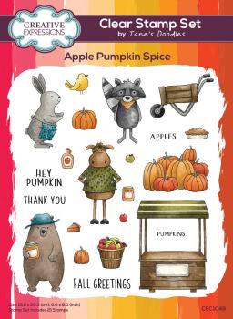 Creative Expressions - Stempelset "Apple Pumpkin Spice" Clear Stamps 6x8 Inch Design by Janes´s Doodles