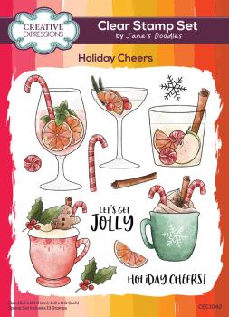 Creative Expressions - Stempelset "Holiday Cheers" Clear Stamps 6x8 Inch Design by Janes´s Doodles