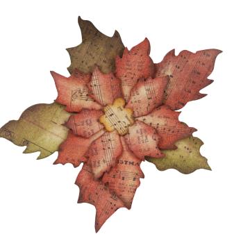 Sizzix - Stanzschablone "Tattered Poinsettia" Bigz Craft Dies Design by Tim Holtz