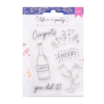 American Crafts - Stempelset "Life of the Party" Clear Stamps