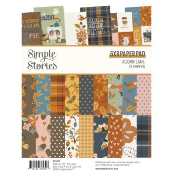 Simple Stories - Designpapier "Acorn Lane" Paper Pack 6x8 Inch - 24 Bogen