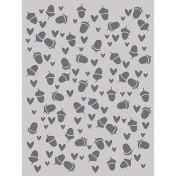 Simple Stories - Schablone 6x8 Inch "Acorn Love" Stencil