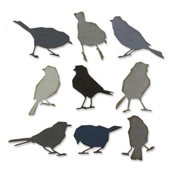 Sizzix - Stanzschablone "Silhouette Birds" Thinlits Craft Dies by Tim Holtz