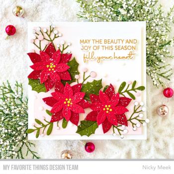 My Favorite Things - Stanzschablone "Winter Poinsettias" Die-namics