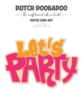 Dutch Doobadoo - Schablone A5 "Let's Party" Stencil - Dutch Card Art