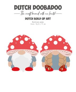 Dutch Doobadoo - Schablone A5 "Mushroom Gnome" Stencil - Dutch Card Art