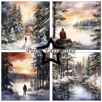 Paper Favourites - Designpapier "Winter Forest" Paper Pack 6x6 Inch - 24 Bogen