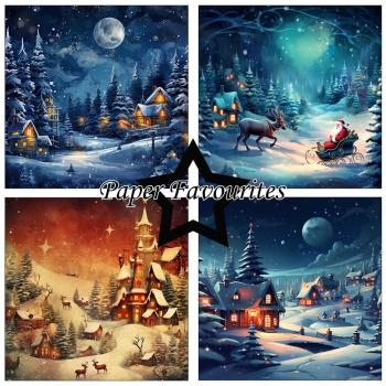 Paper Favourites - Designpapier "Winter Village" Paper Pack 6x6 Inch - 24 Bogen