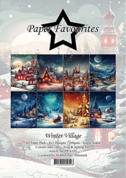 Paper Favourites - Designpapier "Winter Village" Paper Pack A5 - 24 Bogen