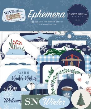 Carta Bella - Stanzteile "Wintertime" Ephemera