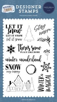 Carta Bella - Stempelset "Snow Very Happy" Clear Stamps