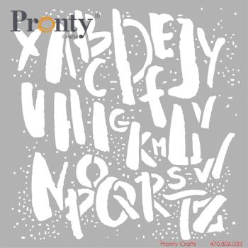 Pronty Crafts - Schablone 15x15 cm "Alphabet" Stencil 