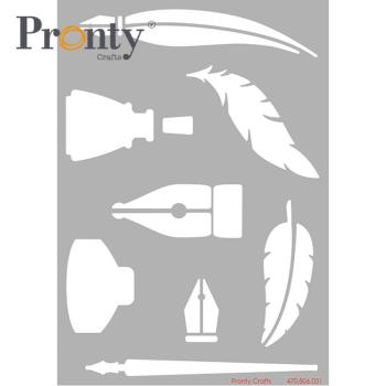 Pronty Crafts - Schablone A5 "Pen and Ink" Stencil 