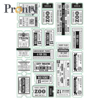 Pronty Crafts "Tickets" Printed Embellishments 