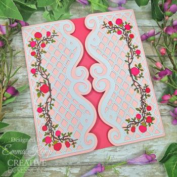 Creative Expressions - Stanzschablone "Entwined Rose Border" Craft Dies Design by Jamie Rodgers