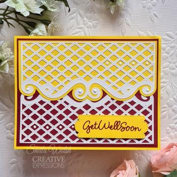 Creative Expressions - Stanzschablone "Get Well Soon" Craft Dies Design by Jamie Rodgers